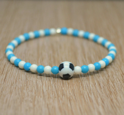 elastisches Armband Perlen Fußball Team Empoli Pescara Brescia Novara 