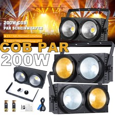 COB Par Light LED DMX Cool  Warm White Stage Performance Face Wedding Lighting