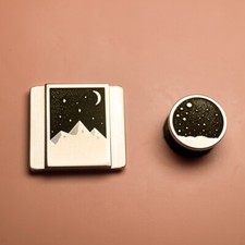 New Starry Sea Sky Brass Hot Shoe Cover Camera Shutter Button For Fujifilm Nikon