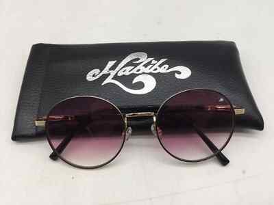 Habibe Serious YC-23083 Gold Sunglasses Pink Lens