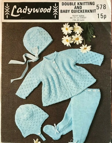 LADYWOOD 578 STRICKMUSTER BABY MANTEL LEGGINGS MÜTZEN MÜTZEN