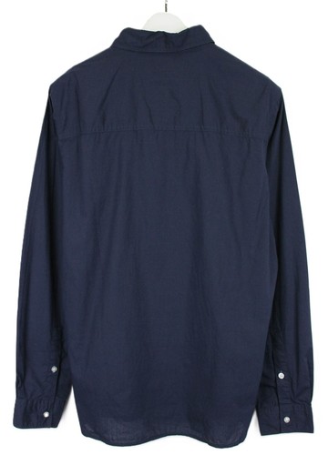 CAMP DAVID Regular Fit Shirt Men's MEDIUM Logo Button Up Blue Spread Collar - Picture 2 of 8