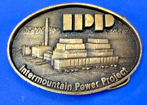 IPP Intermountain Power Project 13 Million Hours Utah, La, Bechtel Belt Buckle