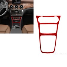 1 Rot Kohlefaser Mittelkonsole Rahmen verkleidung Für Mercedes CLA GLA 2014-18 1 Rot Kohlefaser Mittelkonsole Rahmen verkleidung Für Mercedes CLA GLA 2014-18