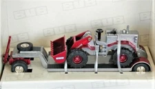 BUB 07501 CAT 620 Wheel Loader on Trailer - Toy Fair Express 1/87 Diecast MIB
