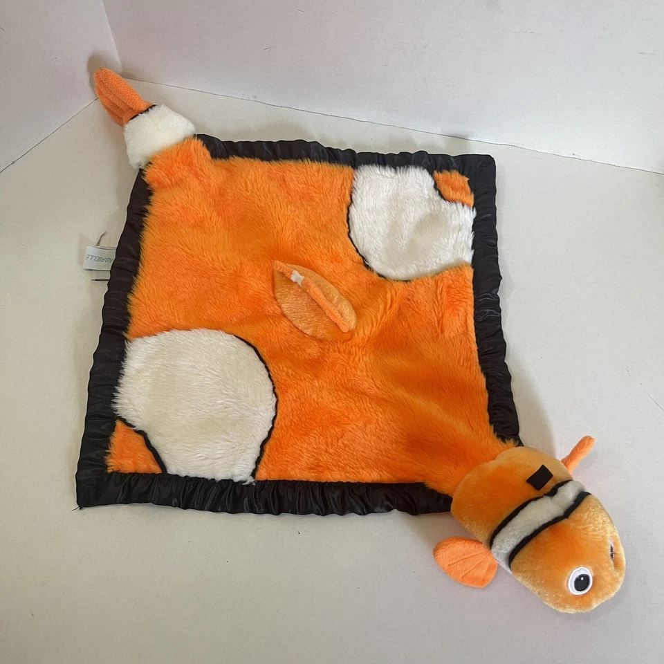 Manta de seguridad My Banky naranja pez negro mi nombre Gabrielle Lovey payaso de felpa Foto 4 de 4