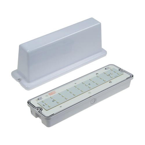 LED Exit Notleuchte IP65 Notausgang Fluchtwegleuchte Decke Feuchtraum Aussen - Bild 3 von 5