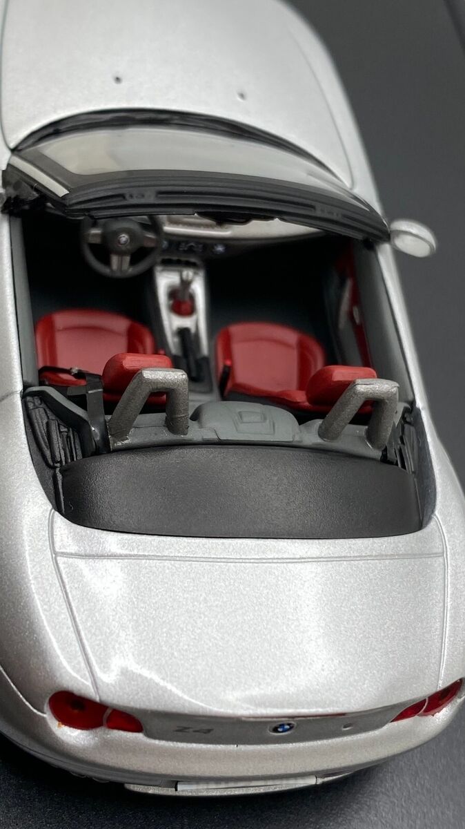 BMW Z4 E85 2002-2008, Diecast Model, Silver, 1:43 Scale, 80 BMW Z4 E85 2002-2008, Diecast Model, Silver, 1:43 Scale, 80