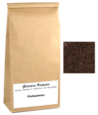 100g-1000g Flohsamen ganz Psyllii semen Plantago afra Plantago psyllium