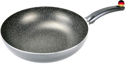 ALLUFLON Tradizione Italia Wokpfanne 28 cm, Aluminium, Schwarz