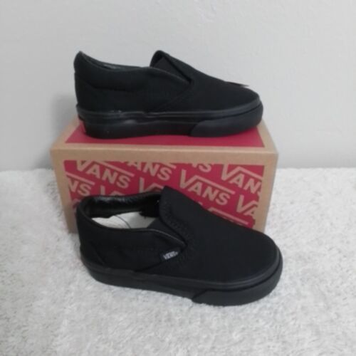 Size 6 Toddler VANS  Classic Slip-on Black - Picture 1 of 4