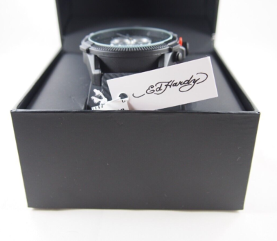 Ed Hardy Black Silver Skull Men display picture 1