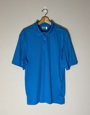 Ben Hogan Men's Golf Performance Short Sleeve Polo Shirt Bright Blue Size: Large