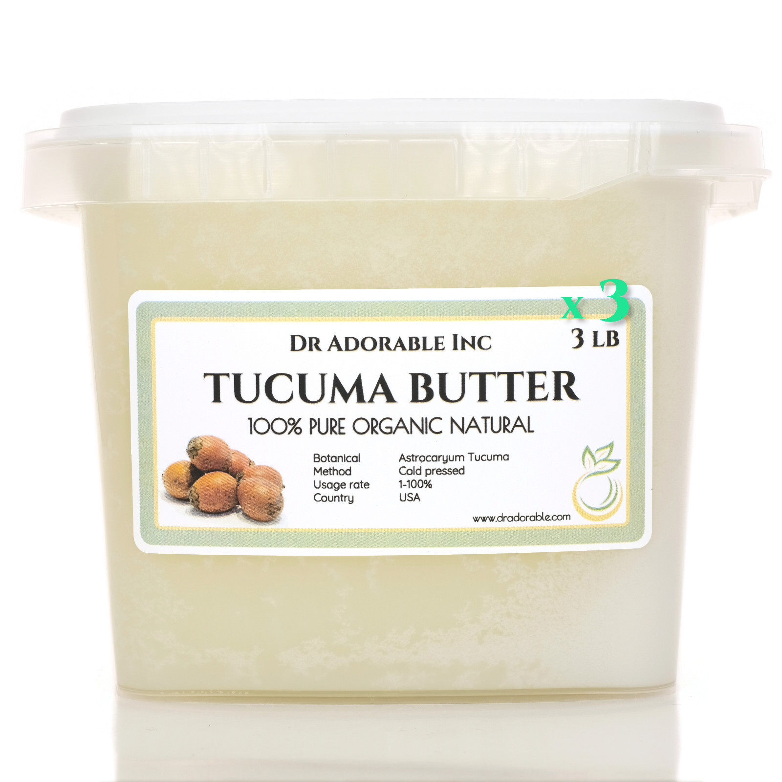 Refined Organic Skin Body Hair Health Care Cosmetic Purposes