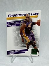 2010-11 Donruss Production Line Die Cuts Emerald Basketball Card #35 Lamar Odom