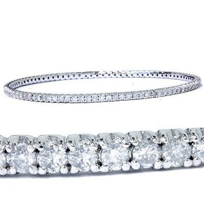 3 1/3ct Weißgold Armreif Diamant Armband