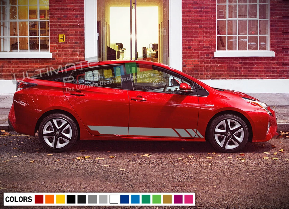 Conjunto de kit adesivo adesivo listras laterais para Toyota Prius saia teto solar turbo 2017 - Imagem 4 de 4