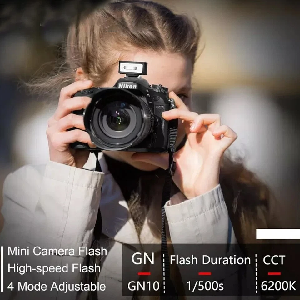 Medalight F1 Mini On-Camera Flash Light Speedlite For Ricoh GR3 Canon Nikon Sony - Image 3 of 4