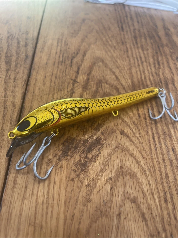 "Señuelos de pesca Predatek 100 mm 28 g oro negro escala Striper Plug 6"" Endurashok" Foto 2 de 4