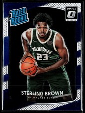 Sterling Brown 2017-18 Donruss Optic #165 Rookie Milwaukee Bucks