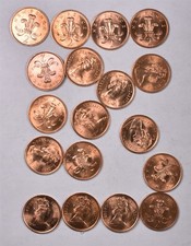 1978 Great Britain 2 New Pence - 18 Coin BU Lot 