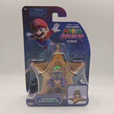 #ad #ad 2026 Jakks Super Mario Galaxy Movie Wonder Bowser Jr. Mini Figure NIB $14.00