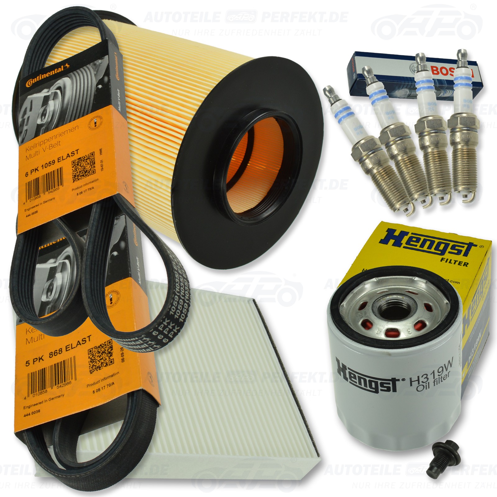 Filtersatz Wartungskit Inspektion Xxl (P) Ford Focus Iii 1,6Ti Ab2012 2 Riemen-image