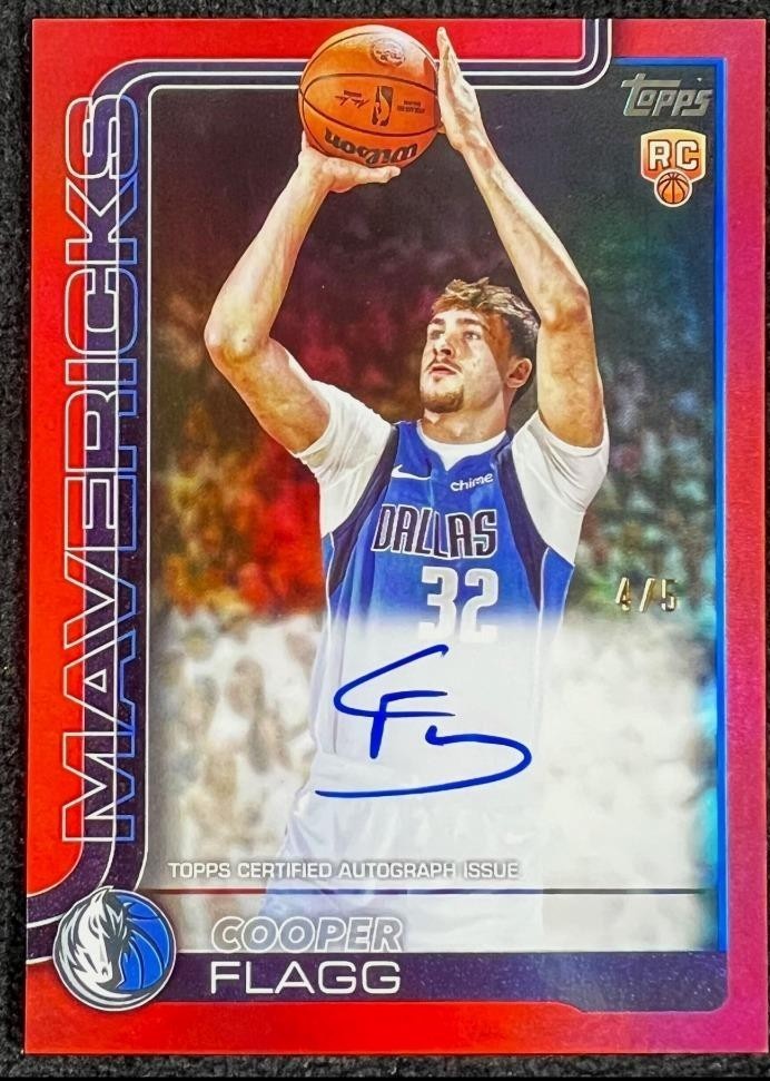 Cooper Flagg 2025 Topps #TFRR-CF Flagship Real One Rookie