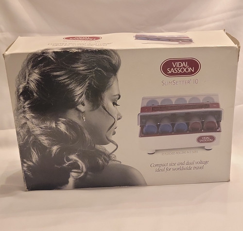 Vidal Sassoon SlimSetter 10 Hot Rollers 1/2 in Dual Voltage Indicator Light