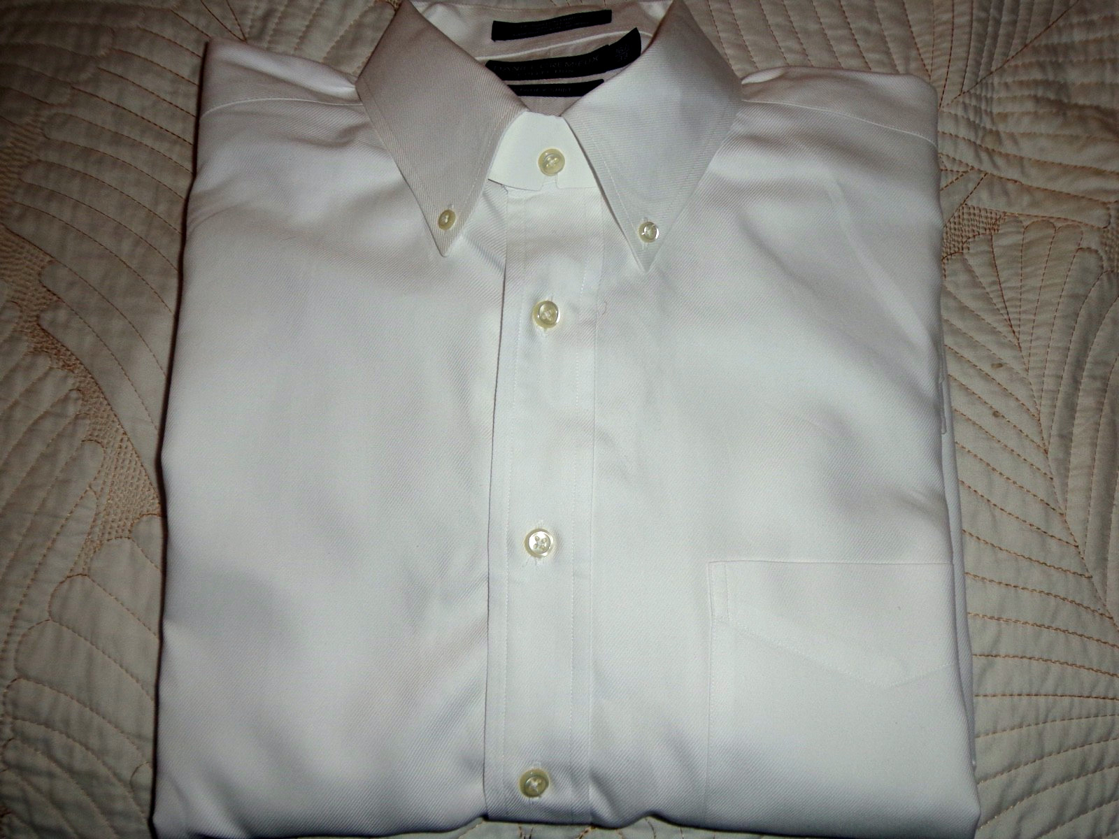 Daniel Cremieux Collection Men’s Shirt 16.5/33 White Staney Shirt 100% Cotton