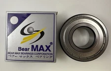 1 pc BearMAX 6308-ZZ EMQ 40x90x23mm Metal Seal Deep Groove Ball Bearings 6308ZZ
