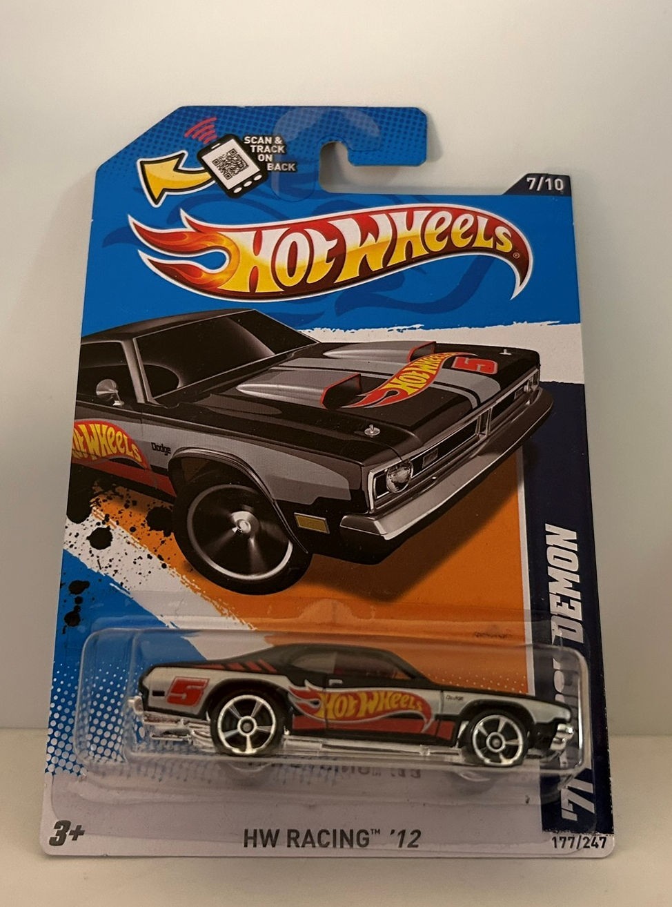 Hot Wheels 2012 Racing  71 Dodge Demon Black Variation