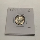 1937 S Mercury Silver Dime exact coin shown