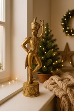 Clayre&Eef Nussknacker, Gold, Weihnachtsdekoration, Nostalgie
