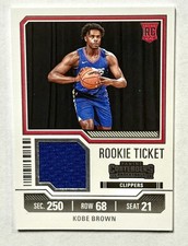 2023-24 Panini Contenders Kobe Brown Rookie Ticket Swatches #RTS-BRN