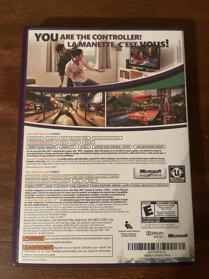 Kinect Adventures (Microsoft Xbox 360, 2010) Complete in Box - Tested - Image 2 of 4