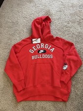 Nike UGA Georgia Bulldogs Wmns Hoodie Sweatshirt Sz Med Sample Brand New 80