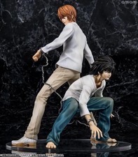 Yagami Light & L Figure Anime DEATH NOTE PVC Model Toys Collection Statue No Box