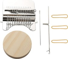 Darning Loom Weaving Tool Kit with 14 Hooks for Quick Jean Repairs DIY Crafts