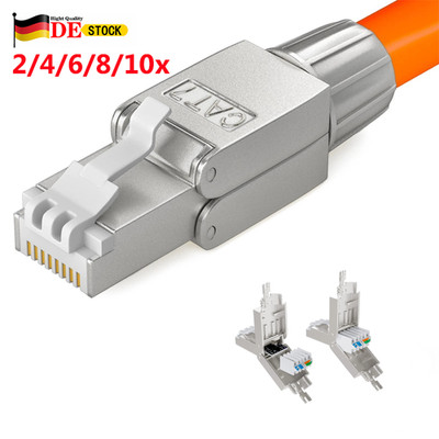 2-10pcs CAT7 Netzwerkstecker RJ45 Netzwerk Stecker Verlegekabel AWG22-AWG24 LAN