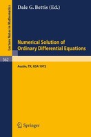 Proceedings Of The Conference On The Numerical Solution Of Ordinary Differential