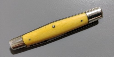 Vintage  Pocket Knife Central City Knife Co 1892 Broken Blade Cracked Side Rare