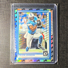 Panini 2015 Donruss Optic Calvin Johnson Detroit Lions Prizm Team Logo 32/32