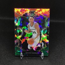 2020-21 Select DEVIN VASSELL Concourse Red White Green Cracked Ice Rookie #71