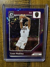 2024-2025 Donruss Optic Basketball Optic Blue Disco #121 SSP Evan Mobley #44/49
