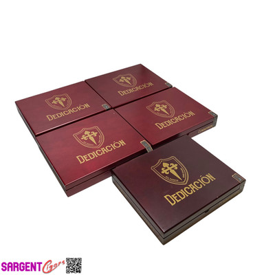 Lot of 5 All Saints Cigars Dedication Commandant Empty Wooden Cigar Boxes