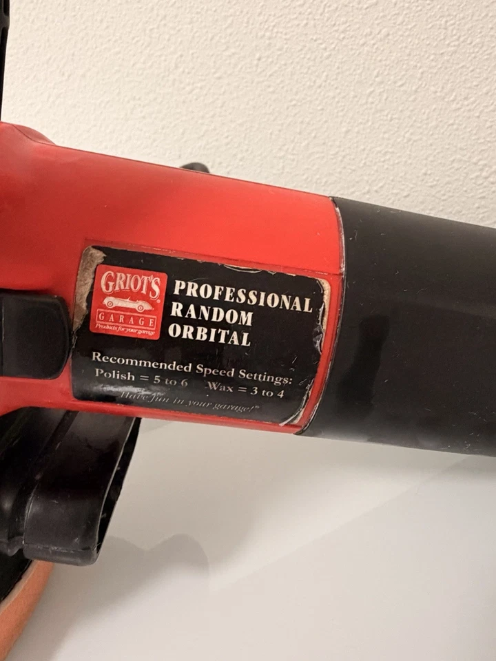 Pulidora Griot's Garage 6" - ¡FUNCIONA PERFECTAMENTE! Necesita placa de respaldo nueva Foto 3 de 4