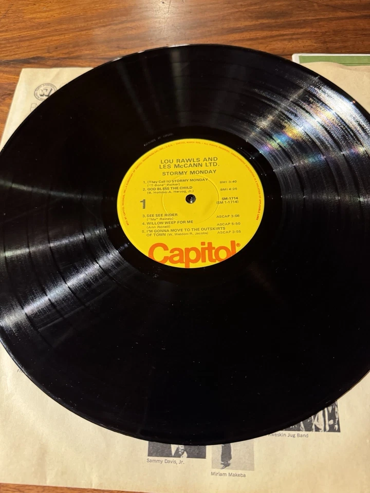 Lou Rawls / Les McCann Ltd.- Stormy Monday Jazz Soul 1962 Capitol SM-1714 EX - Image 3 of 4