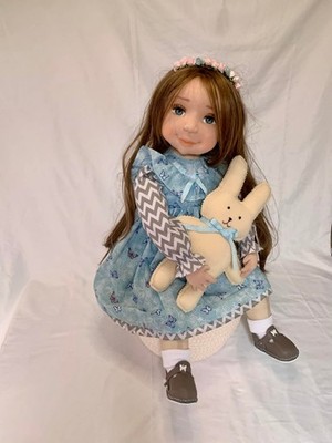 GROSSES Geschenk, Puppe, 100 % # handgefertigte Stoffpuppe, 27 Zoll, OOAK, Geschenk, IRENE