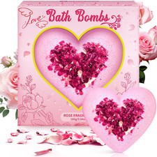 Valentines Bath Bombs for Women, XXL Valentines Day Gifts for Her  Him, Organic